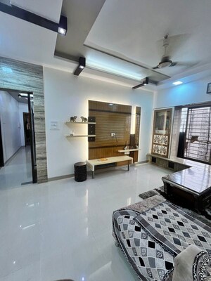 Living Room in 3 BHK Apartment at Raheja Tipco Heights, Malad East – for Rent
