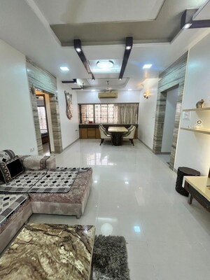 Living Room in 3 BHK Apartment at Raheja Tipco Heights, Malad East – for Rent