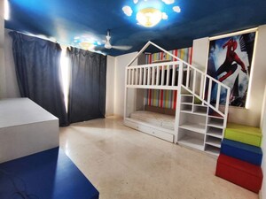 Living Room in 4 BHK Apartment at Hiranandani Brookhill, Ghodbunder Road – for Rent