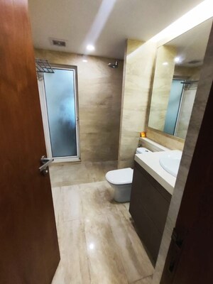 Bathroom in 4 BHK Apartment at Hiranandani Brookhill, Ghodbunder Road – for Rent