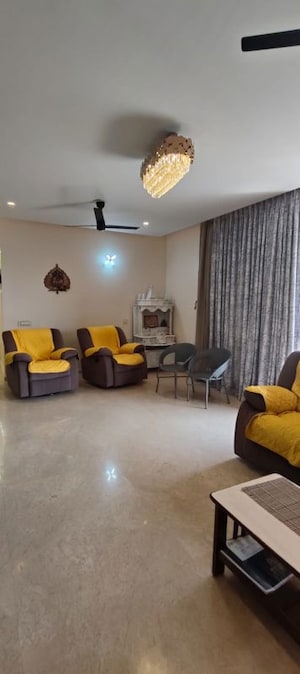 Living Room in 4 BHK Apartment at Eden Woods complex, Manpada – for Rent