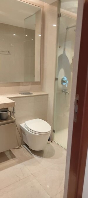 Bathroom in 4 BHK Apartment at Eden Woods complex, Manpada – for Rent