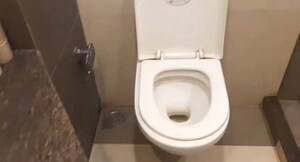 Bathroom in 3 BHK Apartment at Om Shanaaz Apartments, Andheri West – for Rent