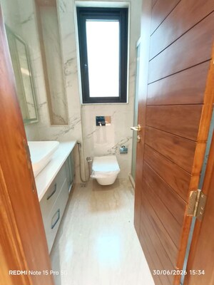 Bathroom in 3 BHK Builder Floor at Greater Kailash I – for Rent