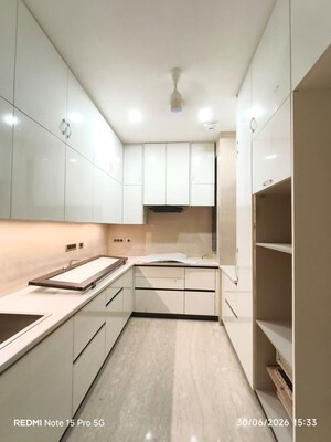Kitchen in 3 BHK Builder Floor at Greater Kailash I – for Rent