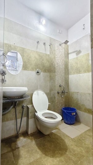 Bathroom in 1 BHK Apartment at Makarba – for Rent