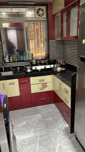 Kitchen in 1 RK Apartment at Subham Rajkamal Pride, Byculla – for Rent