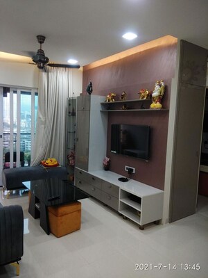 Living Room in 2 BHK Apartment at Rustomjee Urbania Azziano, Thane West – for Rent