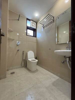 Bathroom in 2 BHK Apartment at Chattarpur – for Rent