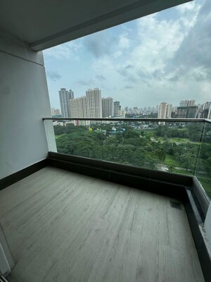 Balcony in 2 BHK Apartment at Courtyard by Narang Realty and The Wadhwa Group, Pokhran Road No Two – for Rent