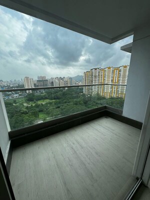 Balcony in 2 BHK Apartment at Courtyard by Narang Realty and The Wadhwa Group, Pokhran Road No Two – for Rent