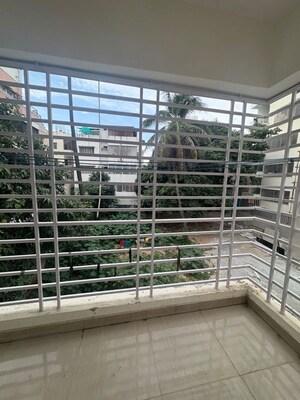 Balcony in 3 BHK Apartment at Richmond Premier, Richmond Road – for Rent