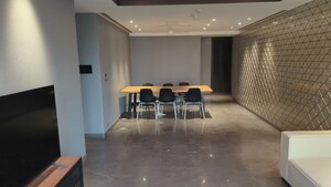 Living Room in 3 BHK Apartment at Lodha Trump Tower, Worli – for Rent