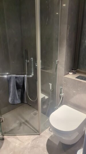 Bathroom in 4 BHK Apartment at Lodha Trump Tower, Worli – for Rent