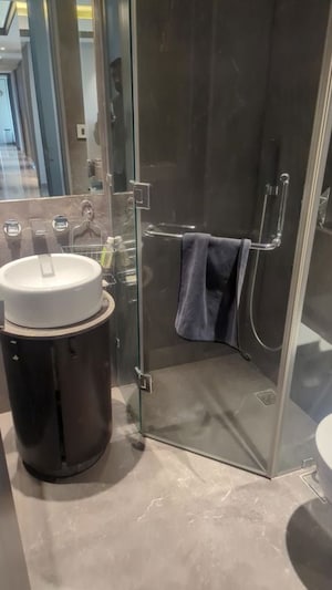 Bathroom in 4 BHK Apartment at Lodha Trump Tower, Worli – for Rent