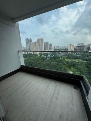 Balcony in 2 BHK Apartment at Courtyard by Narang Realty and The Wadhwa Group, Pokhran Road No Two – for Rent