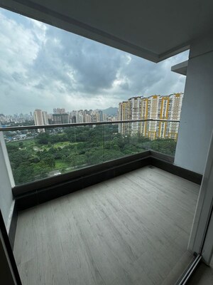 Balcony in 2 BHK Apartment at Courtyard by Narang Realty and The Wadhwa Group, Pokhran Road No Two – for Rent