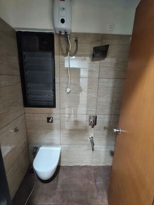 Bathroom in 1 BHK Apartment at Chandak 34 Park Estate, Goregaon West – for Rent