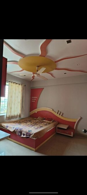 Bedroom in 3 BHK Apartment at Manav Silver Skyscapes, Wakad – for Rent