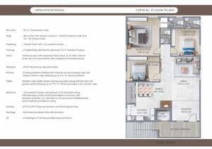 Floor Plan in 3 BHK Apartment at Vepagunta – for Sale