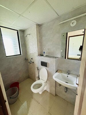Bathroom in 3 BHK Apartment at Indiabulls Greens, New Panvel – for Rent