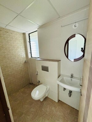 Bathroom in 3 BHK Apartment at Victory Guru Purnima, Ulwe – for Rent