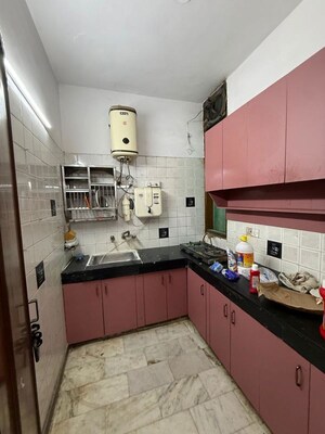 Kitchen in 3 BHK Builder Floor at Chittaranjan Park – for Rent