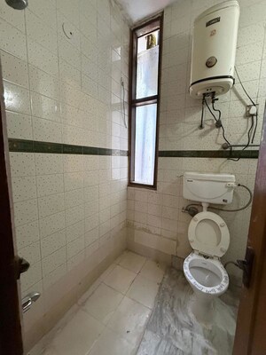 Bathroom in 3 BHK Builder Floor at Chittaranjan Park – for Rent