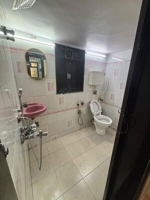 Bathroom in 3 BHK Apartment at Hubtown Hillcrest, Andheri East – for Rent