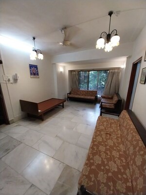 Living Room in 3 BHK Apartment at Juhu – for Rent