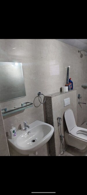 Bathroom in 2 BHK Apartment at GM Global Techies Town, Electronic City Phase I – for Rent