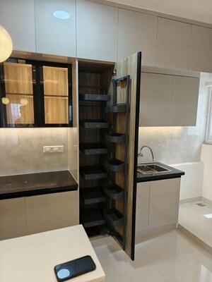 Staircase in 2 BHK Apartment at Adarsh Greens, Kogilu – for Rent