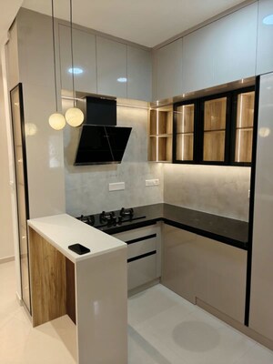Kitchen in 2 BHK Apartment at Adarsh Greens, Kogilu – for Rent