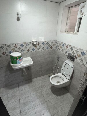 Bathroom in 3 BHK Apartment at Praneeth Pranav Solitaire, Bachupally – for Rent