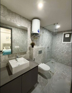 Bathroom in 3 BHK Apartment at Sarsawan – for Rent