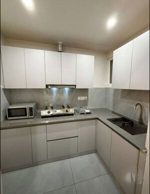 Kitchen in 3 BHK Apartment at Sarsawan – for Rent