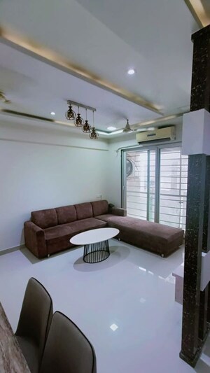 Living Room in 1 BHK Apartment at Mahape – for Rent
