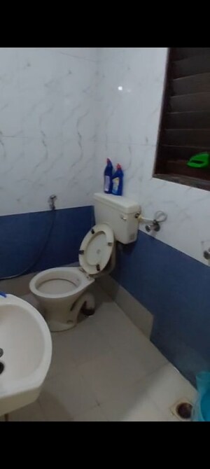 Bathroom in 2 BHK Apartment at Lake Bloom, Powai – for Rent