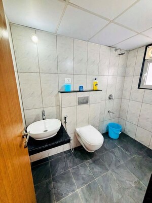 Bathroom in 2 BHK Apartment at Unique Youtopia, Kharadi – for Rent