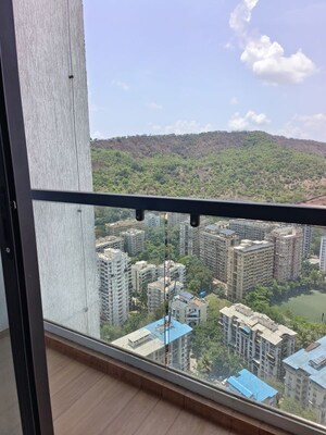 Balcony in 3 BHK Apartment at Dhamji Shamji Mahavir Spring Tulip Phase 1, Pokhran Road No Two – for Rent