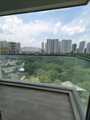 Balcony in 4 BHK Apartment at Kalpataru Immensa, Kolshet Road – for Rent