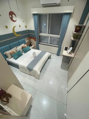 Bedroom in 3 BHK Apartment at Vardhaman Skysymphony, Wakad – for Sale