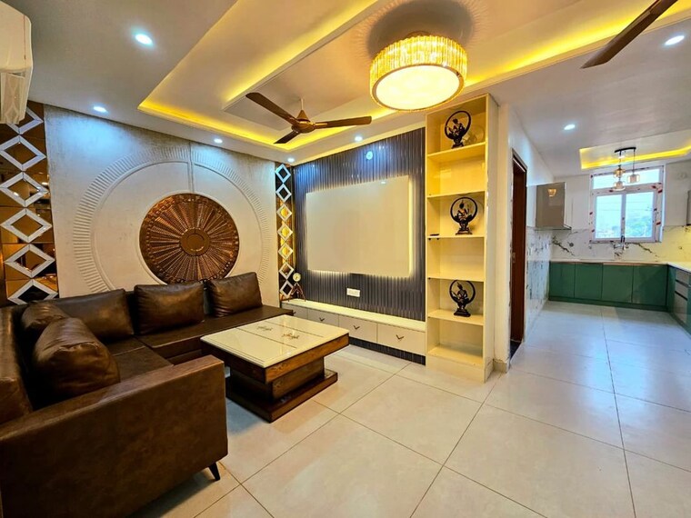 Living Room, aura-homes 3 Bedroom 1860 Sq.Ft. Builder Floor In Patiala Road Zirakpur 10631689