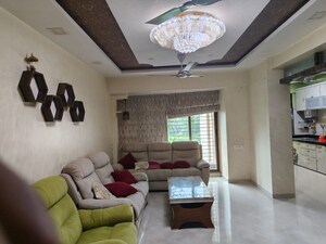 Living Room in 2.5 BHK Apartment at Shree Satya Shankar Residency, Manpada – for Rent