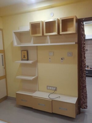 Bathroom in 3 BHK Apartment at DLF Westend Heights New Town, Akshayanagar – for Rent