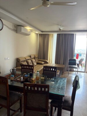 Living Room in 3 BHK Apartment at Shivgyan Woodland Park, Shiprapath – for Rent