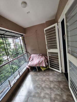 Balcony in 2 BHK Apartment at Rameshwar Nagar – for Rent