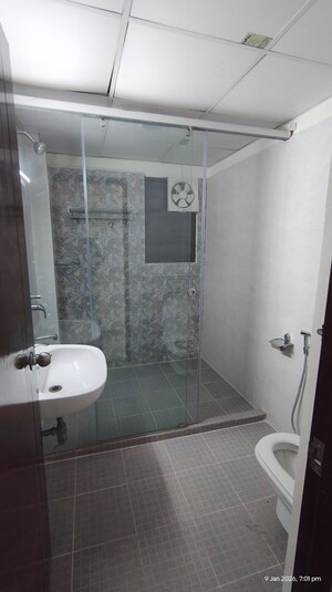 Bathroom in 3 BHK Apartment at Hi Tech City – for Rent