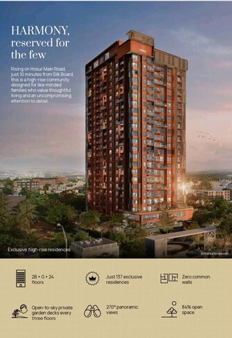 3.5 BHK + Study Room,Extra Room 2132 Sq.Ft. Apartment in CKPC Heart of Harmony