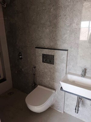 Bathroom in 2 BHK Apartment at Omkar Signet, Malad East – for Rent